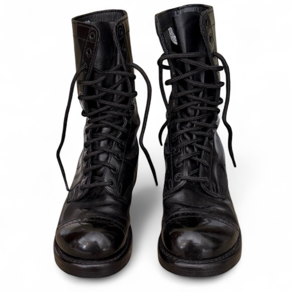 Corcoran Black Genuine Leather 10” Jump Boot Combat Motorcycle Grunge Size 8E - Picture 2 of 13